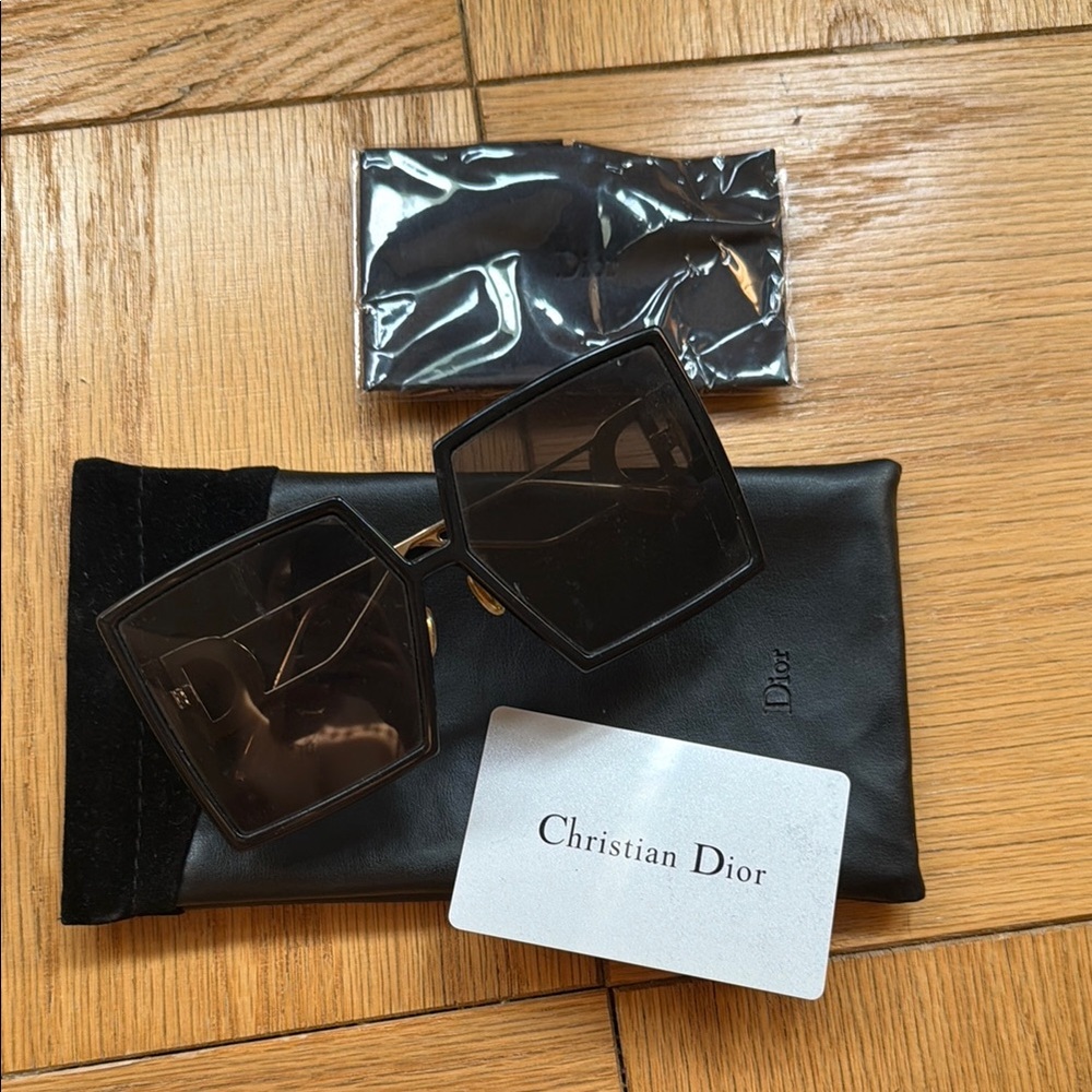 Christian Dior Black Square Sunglasses